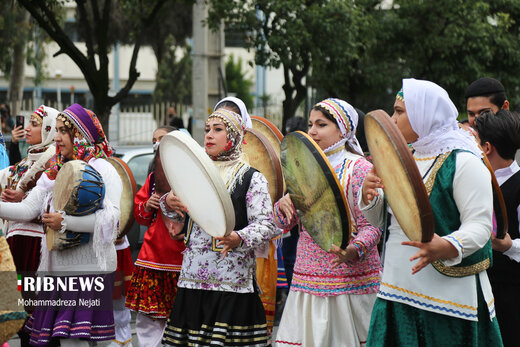 مراسم نوروزخوانی برای استقبال بهار در ساری