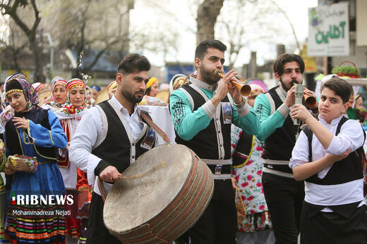 مراسم نوروزخوانی برای استقبال بهار در ساری