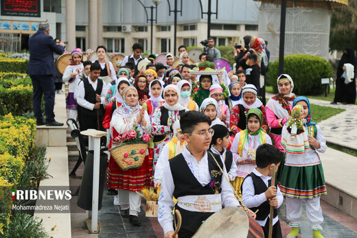 مراسم نوروزخوانی برای استقبال بهار در ساری