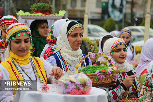 مراسم نوروزخوانی برای استقبال بهار در ساری