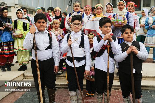 مراسم نوروزخوانی برای استقبال بهار در ساری