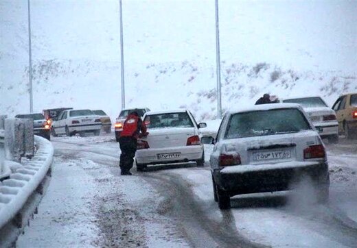 ببینید | بارش شدید برف در شهر اردبیل