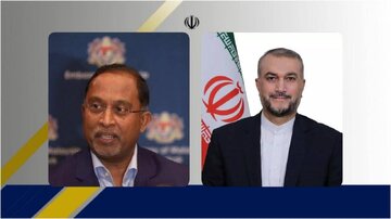 وزيرا خارجية ايران وماليزيا يتباحثان بشان القضايا الثنائية والاقليمية والدولية