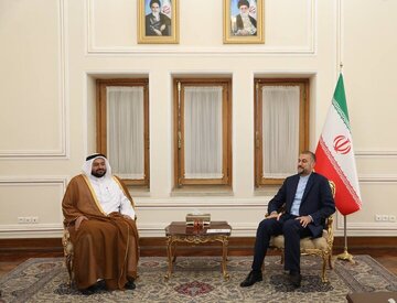 Amir-Abdollahian meets Qatari minister in Tehran