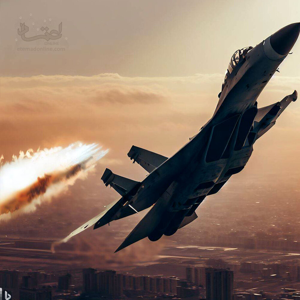 جنگندههای روسی سوخو-۳۵ بر روی آسمان تهران / عکس