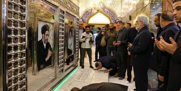 فرمانده نیروی قدس سپاه با پوشش متفاوت در نجف اشرف / عکس
