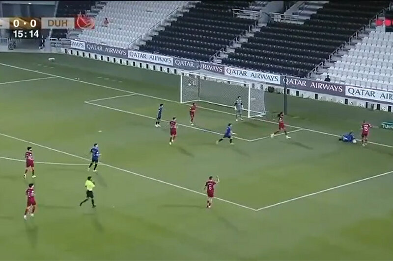 ببینید | عدم شادی مهرداد محمدی پس از گلزنی برای السیلیه قطر به خاطر شهادت امام علی(ع)