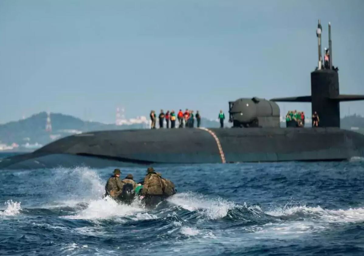 زیردریایی غولپیکر آمریکایی با ۲۰ موشک بالستیک اتمی ویرانگر/ عکس