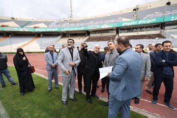 عکس | بازدید سرزده وزیر ورزش و جوانان از ورزشگاه آزادی