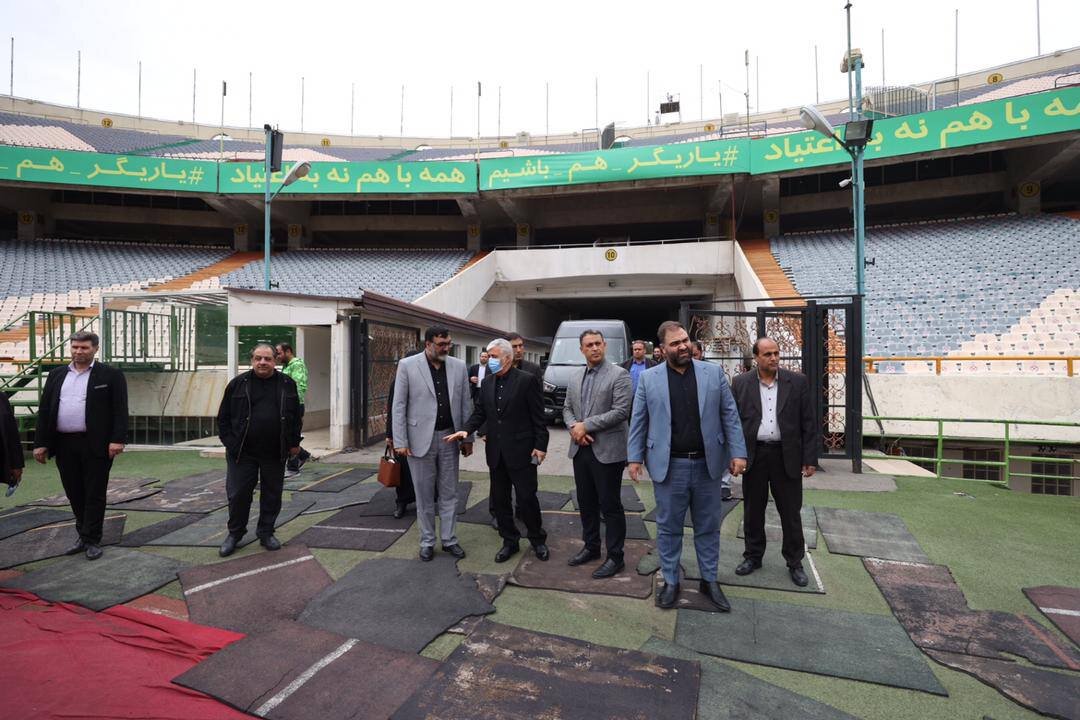 عکس | بازدید سرزده وزیر ورزش و جوانان از ورزشگاه آزادی