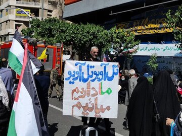 کدامیک از مقامات و شخصیت‌ها در راهپیمایی روز قدس تهران حضور داشتند؟ + عکس‌ها