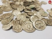 گنجینه‌ای از سکه‌های عجیب که یک سگ پیدا کرد/ عکس