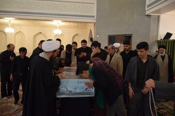 مراسم تشییع پیکر مطهر شهید گمنام دفاع مقدس در لواسان