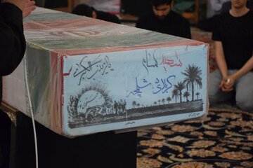 مراسم تشییع پیکر مطهر شهید گمنام دفاع مقدس در لواسان