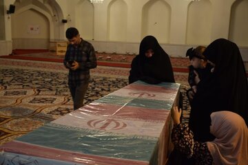 مراسم تشییع پیکر مطهر شهید گمنام دفاع مقدس در لواسان