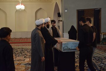 مراسم تشییع پیکر مطهر شهید گمنام دفاع مقدس در لواسان