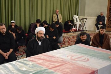 مراسم تشییع پیکر مطهر شهید گمنام دفاع مقدس در لواسان