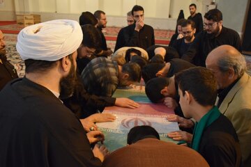 مراسم تشییع پیکر مطهر شهید گمنام دفاع مقدس در لواسان