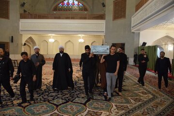 مراسم تشییع پیکر مطهر شهید گمنام دفاع مقدس در لواسان