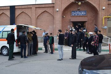 مراسم تشییع پیکر مطهر شهید گمنام دفاع مقدس در لواسان