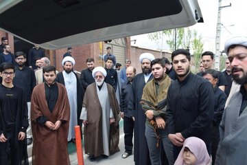 مراسم تشییع پیکر مطهر شهید گمنام دفاع مقدس در لواسان