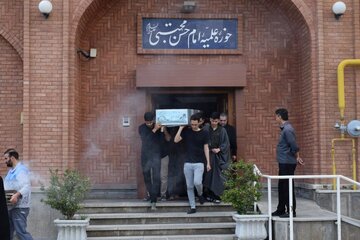 مراسم تشییع پیکر مطهر شهید گمنام دفاع مقدس در لواسان