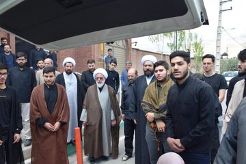 مراسم تشییع پیکر مطهر شهید گمنام دفاع مقدس در لواسان