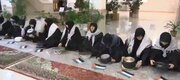 عکسی پر بازدید از پویش ضداسرائیلی «برگرداندن قابلمه» در «حوزه علیمه خواهران» مراغه