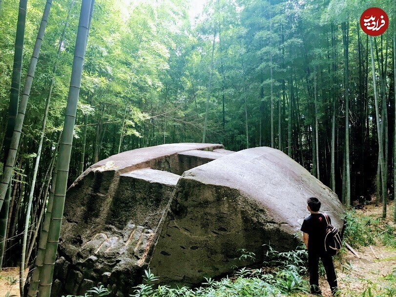 این «تختهسنگ» مرموزترین اثر باستانی ژاپن است/ عکس