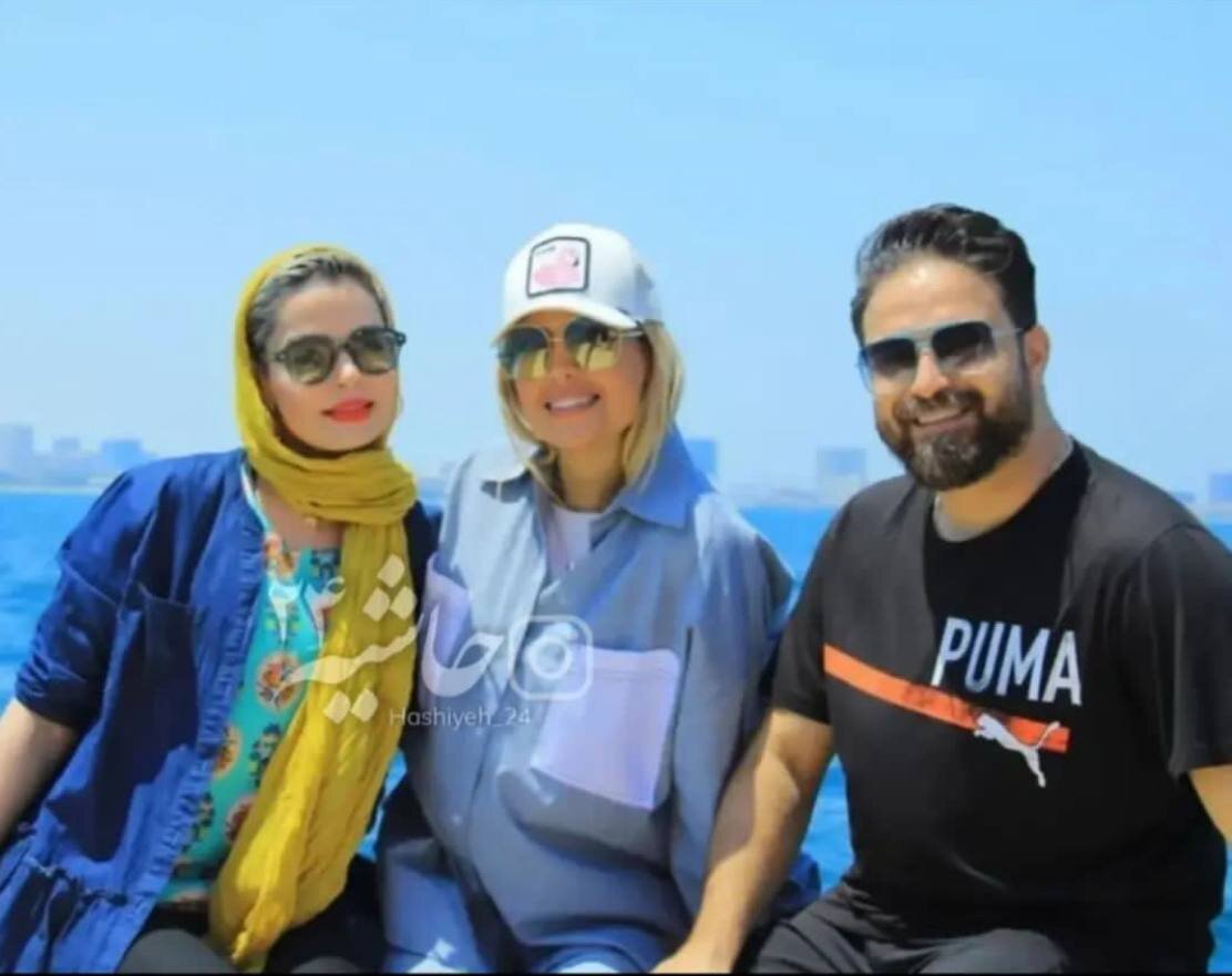 عکس | بابک جهانبخش به همراه همسرش و سپیده خداوردی در جزیره کیش