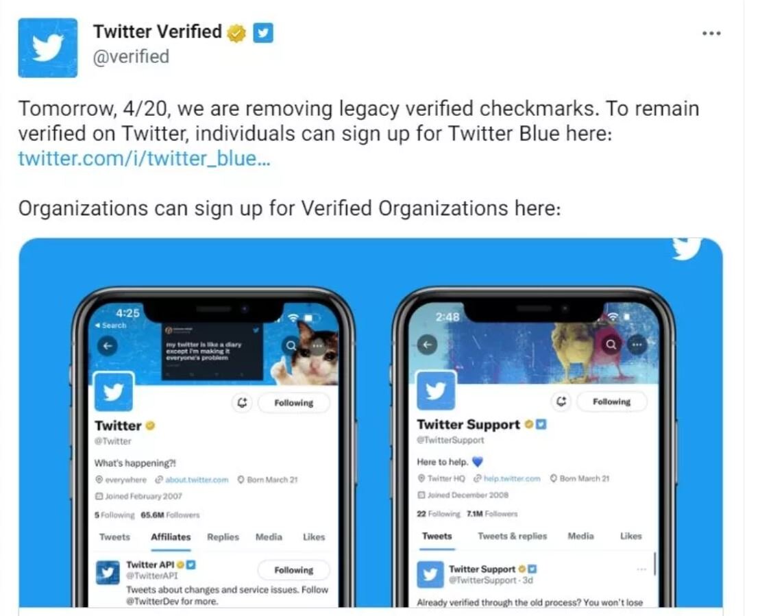 خداحافظی با تیکهای آبی قدیمی توییتر از امروز