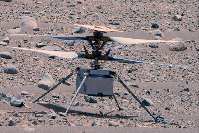انتشار واضح‌ترین تصویر از پهپاد مریخی ناسا
