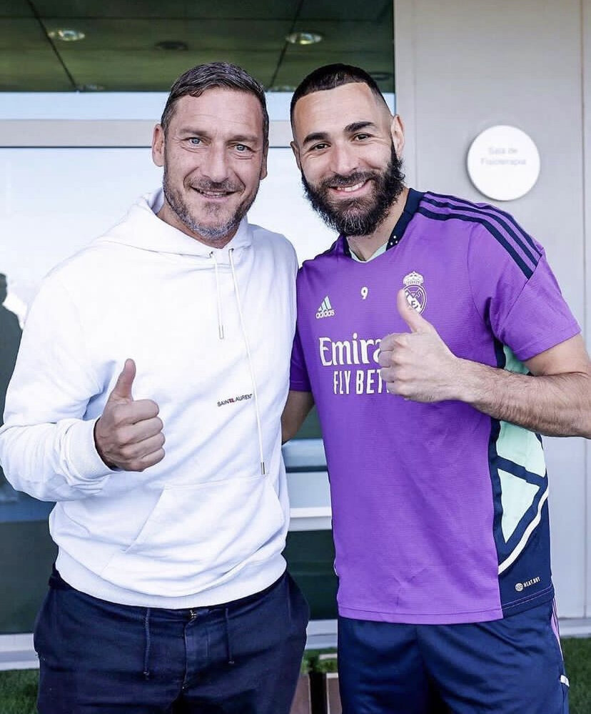 عکس | پادشاه رم مهمان ویژه رئال مادرید