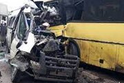 ببینید| سقوط مرگبار اتوبوس از روی پل در هند!