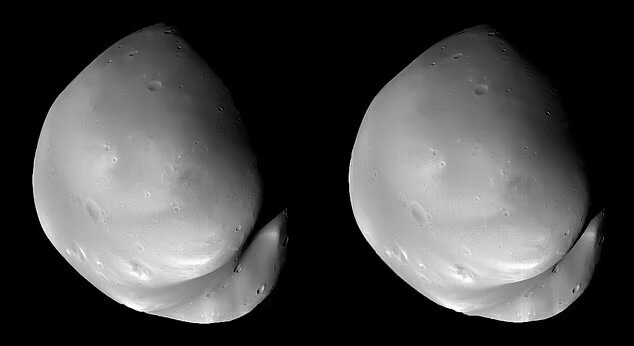 ثبت واضحترین تصویر از قمر مریخ توسط کاوشگر اماراتی امید/ عکس