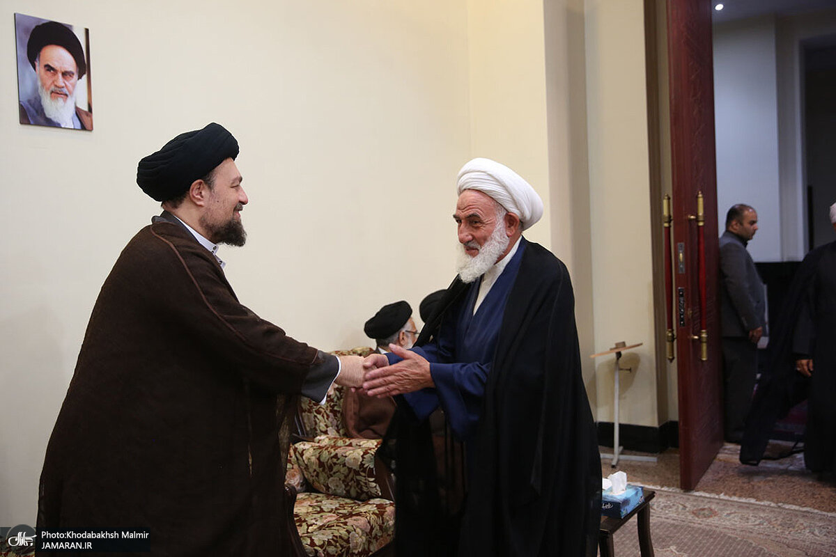 تصاویری از مرحوم آیت الله سلیمانی با روحانی و سیدحسن خمینی