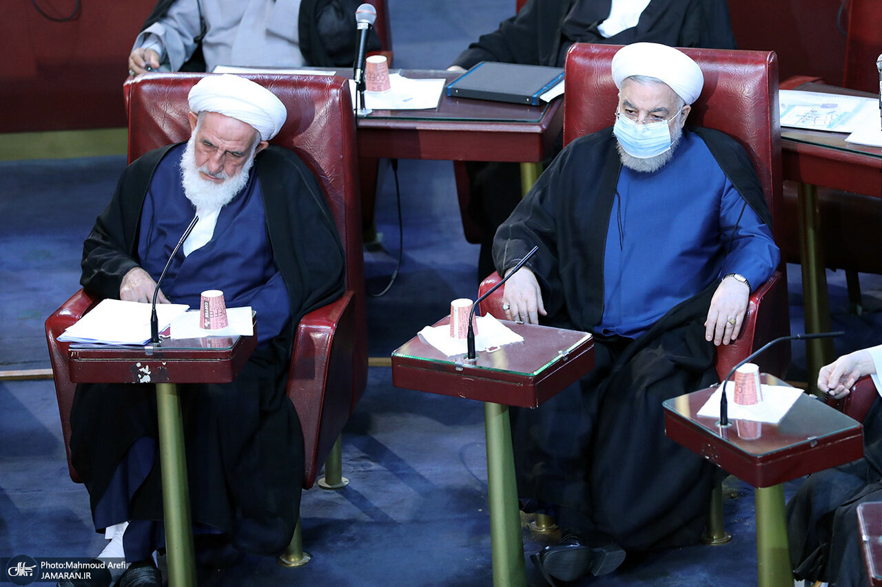 تصاویری از مرحوم آیت الله سلیمانی با روحانی و سیدحسن خمینی