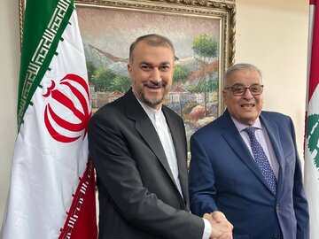 Iran FM on official Lebanon visit, meets counterpart