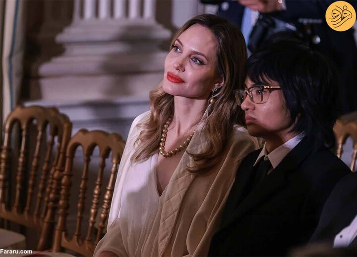 حضور آنجلینا جولی با پسرش در کاخ سفید