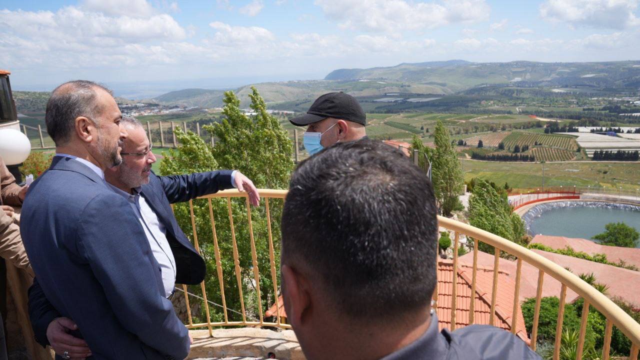 بازدید متفاوت امیرعبداللهیان از سرزمینهای اشغالی/عکس