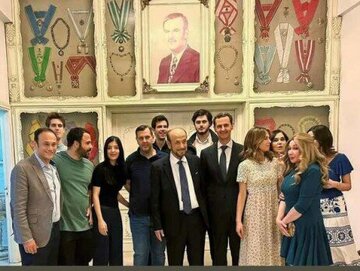 دیدار بشار اسد با عمویش پس از بازگشت از تبعید ۳۶ ساله