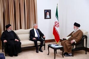 الرئيس العراقي يلتقي بسماحة قائد الثورة الاسلامية