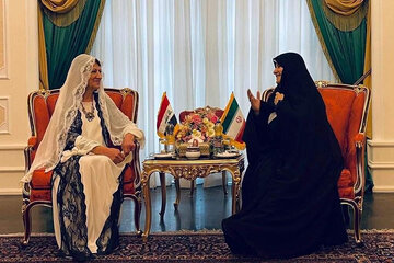 عکس | حضور متفاوت همسر ابراهیم رئیسی در یک دیدار دیپلماتیک