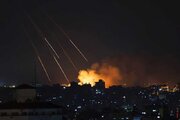 ببینید | بمب باران آسمان اسرائیل توسط راکت‌های نیروهای مقاومت