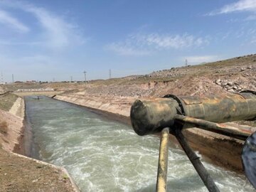 رهاسازی آب سد طالقان در کانال آبیاری دشت قزوین