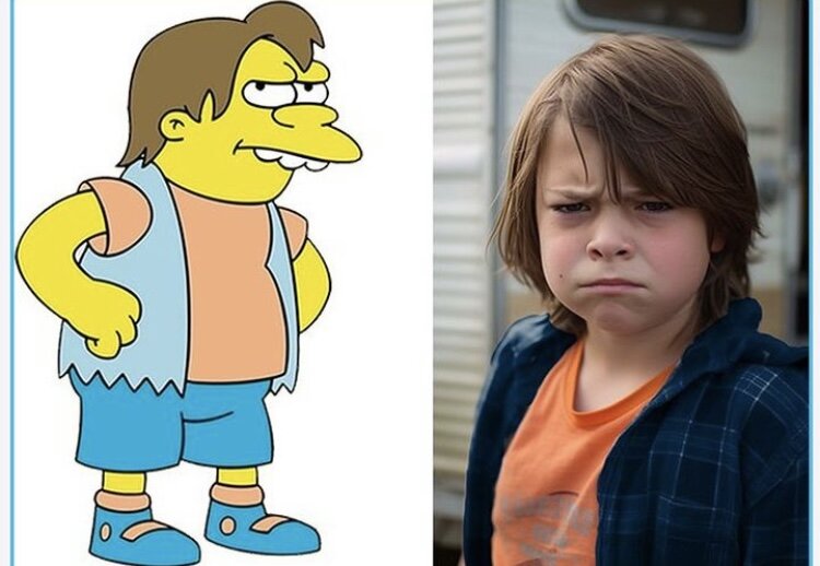 سیمپسونها به زمین آمدند!/ عکس