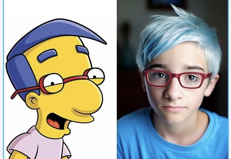 سیمپسونها به زمین آمدند!/ عکس