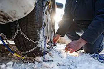 ببینید |  تردد در مسیرهای کوهستانی صرفاً با زنجیر چرخ