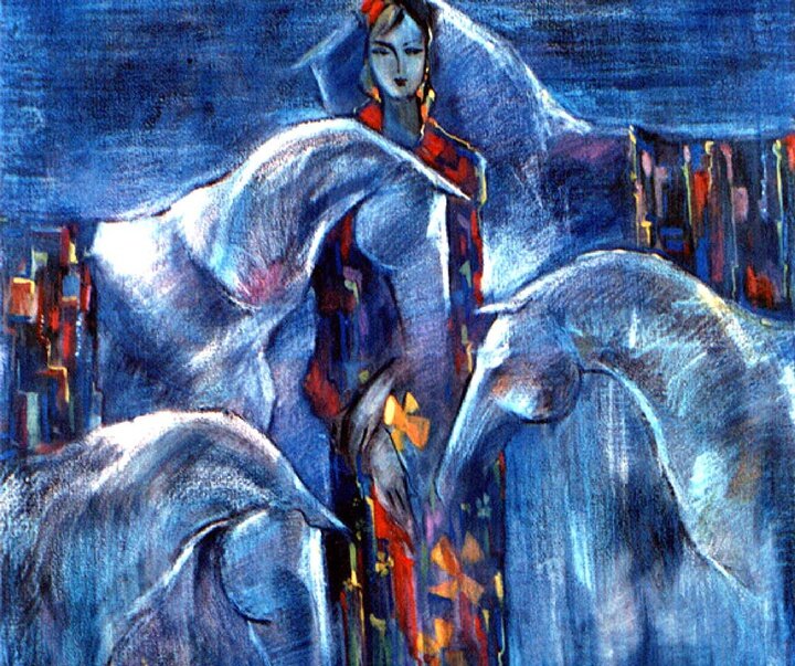 هنرمند نقاش درگذشت/ اسبها، ماهیها، پروانهها و پرندگان خلیلیفرد در غم خالقشان نشستند