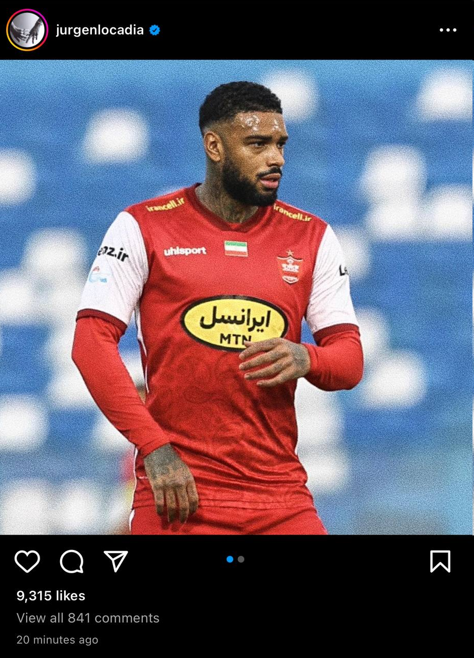 عکس | لوکادیا هنوز در فکر پرسپولیس